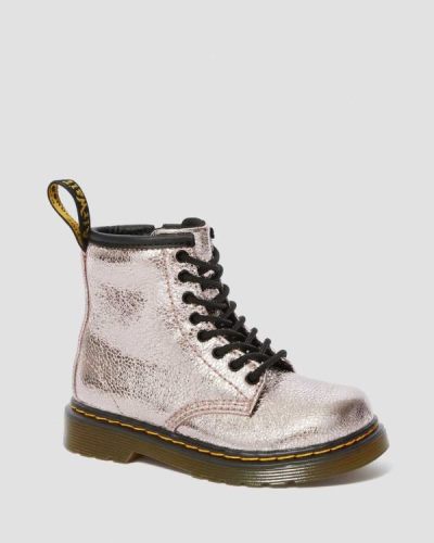 Botas Con Cordones Dr Martens Toddler 1460 Crinkle Metallic Para Niños DR2600Z